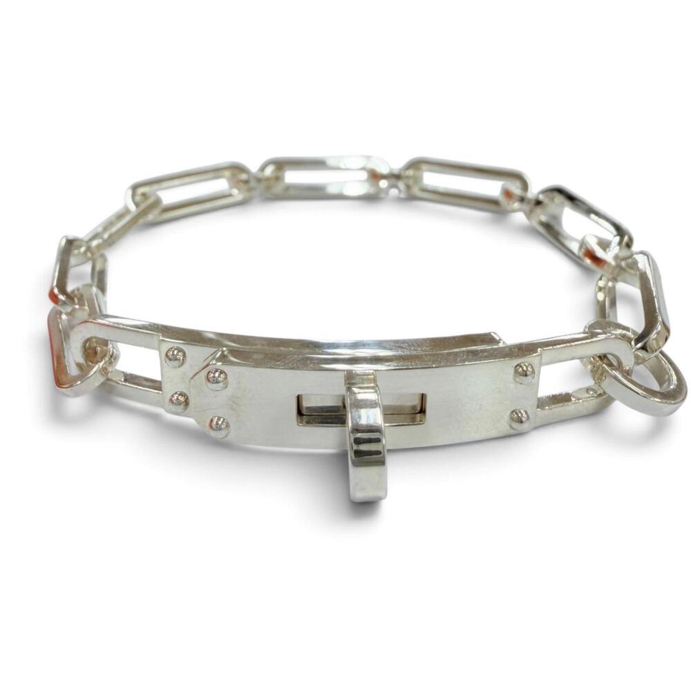 HERMES Silver Charm Bracelet